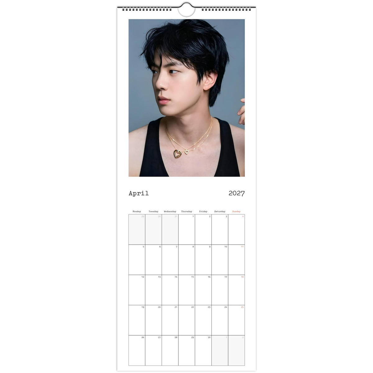 BTS Jin Calendar April portrait