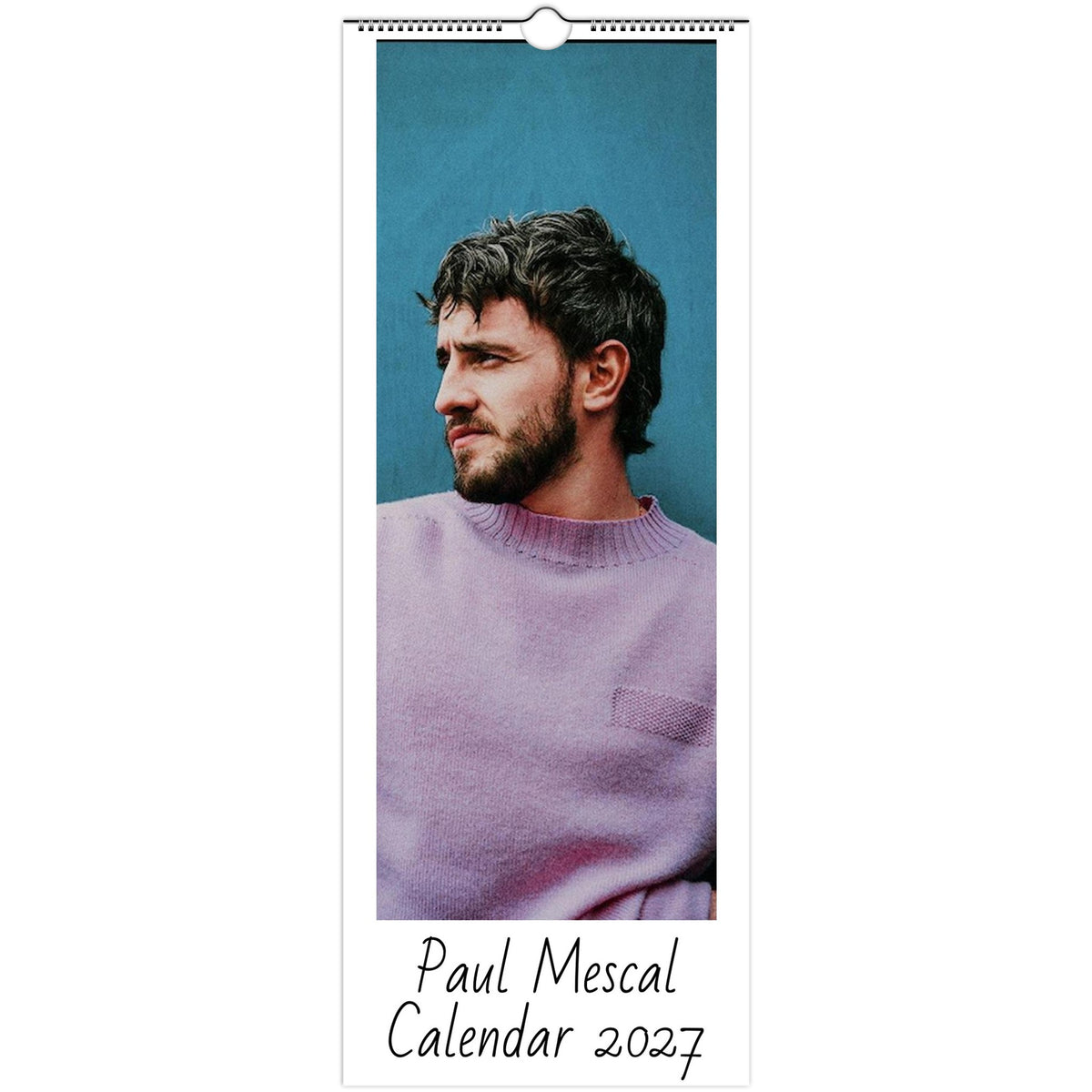 Paul Mescal 2027 wall calendar cover