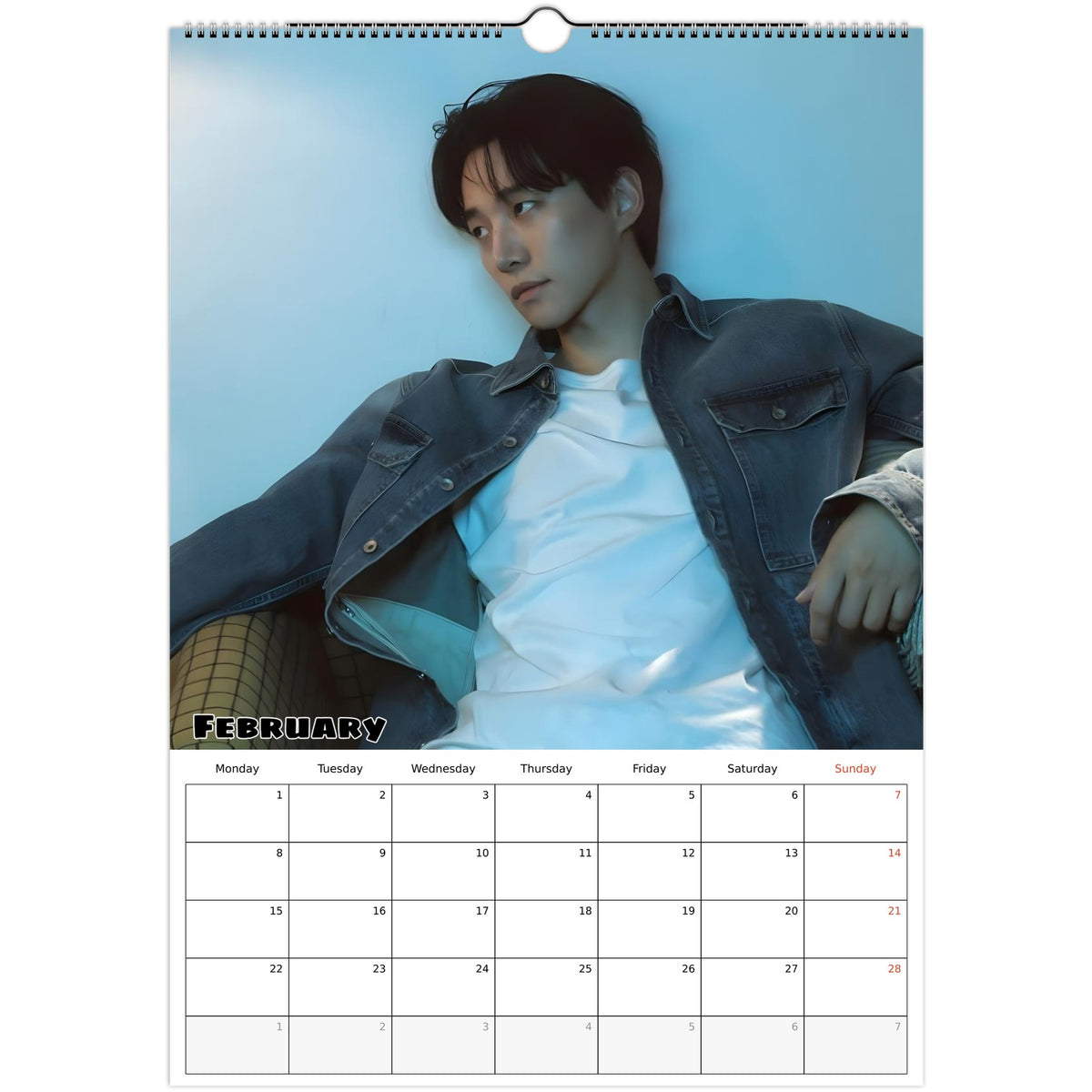 February Jun‑ho Calendar photo 