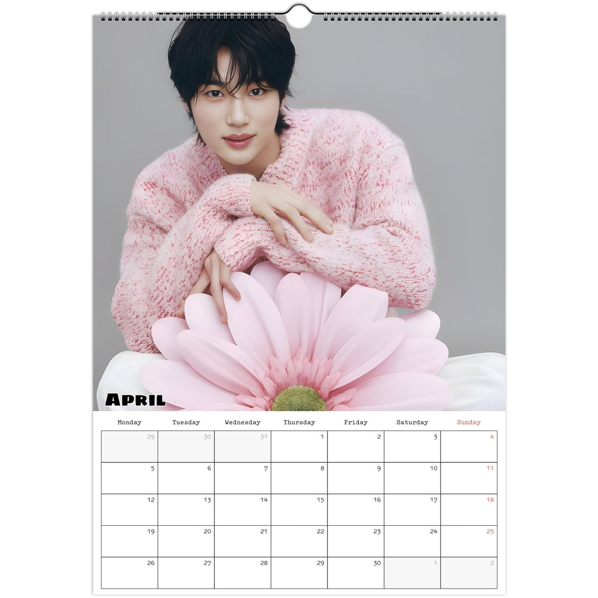 Byeon Woo‑seok calendar April photo