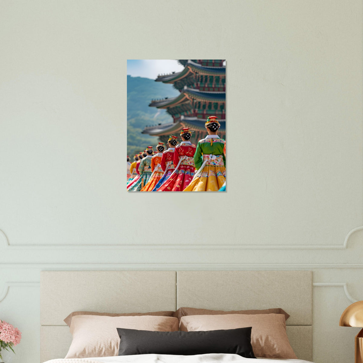 Korea classic semi‑glossy print with cultural artwork