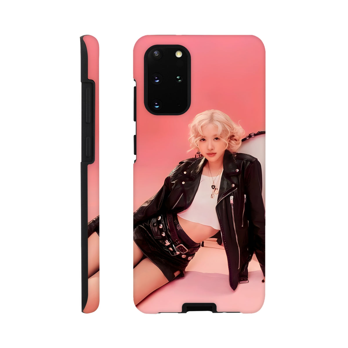 Rosé Blackpink aesthetic Samsung tough case with impact‑resistant shell