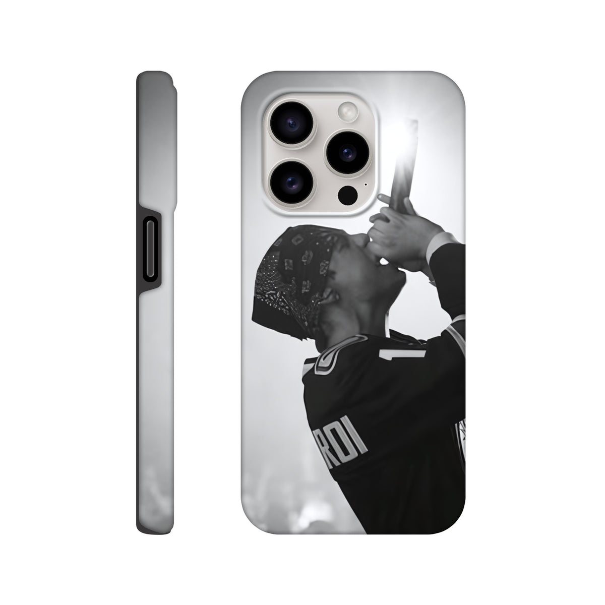 Music fan protective iPhone case with The Kid LAROI design