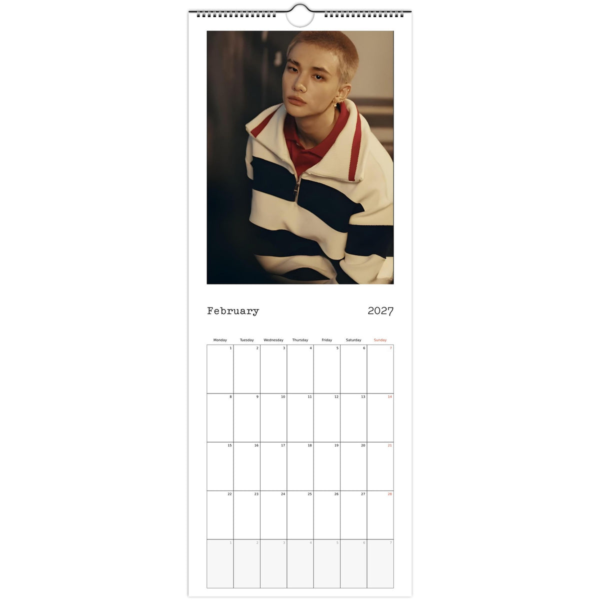 Stray Kids Hyunjin Calendar 2027 February photo