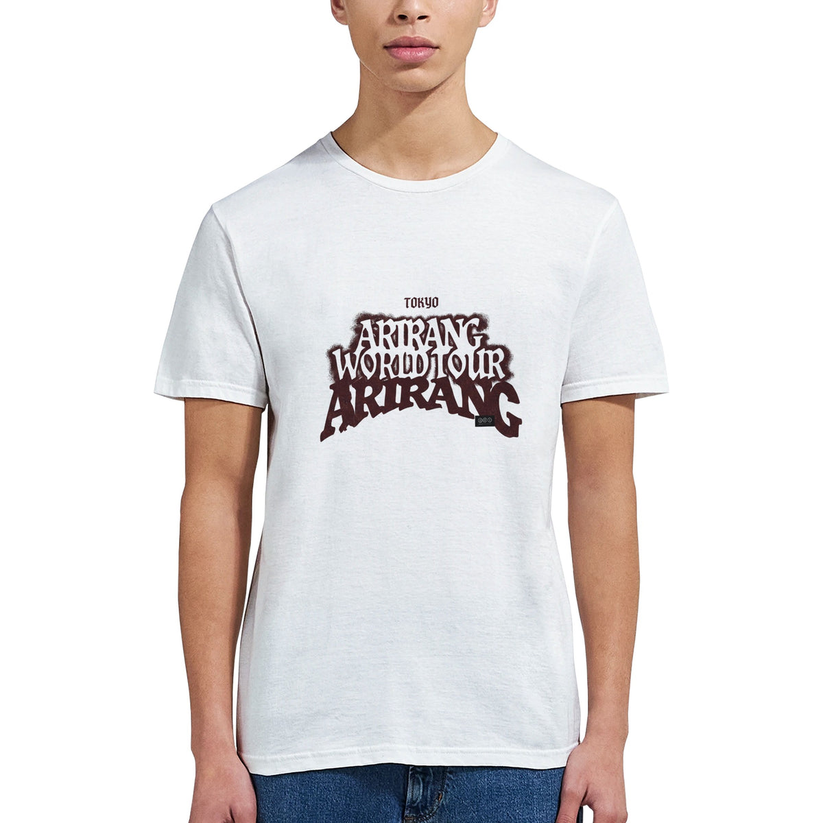 Minimalist BTS white tour tee