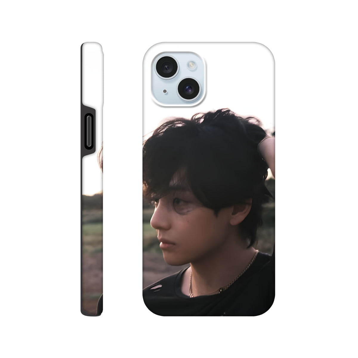 Taehyung iPhone tough case with glossy premium finish