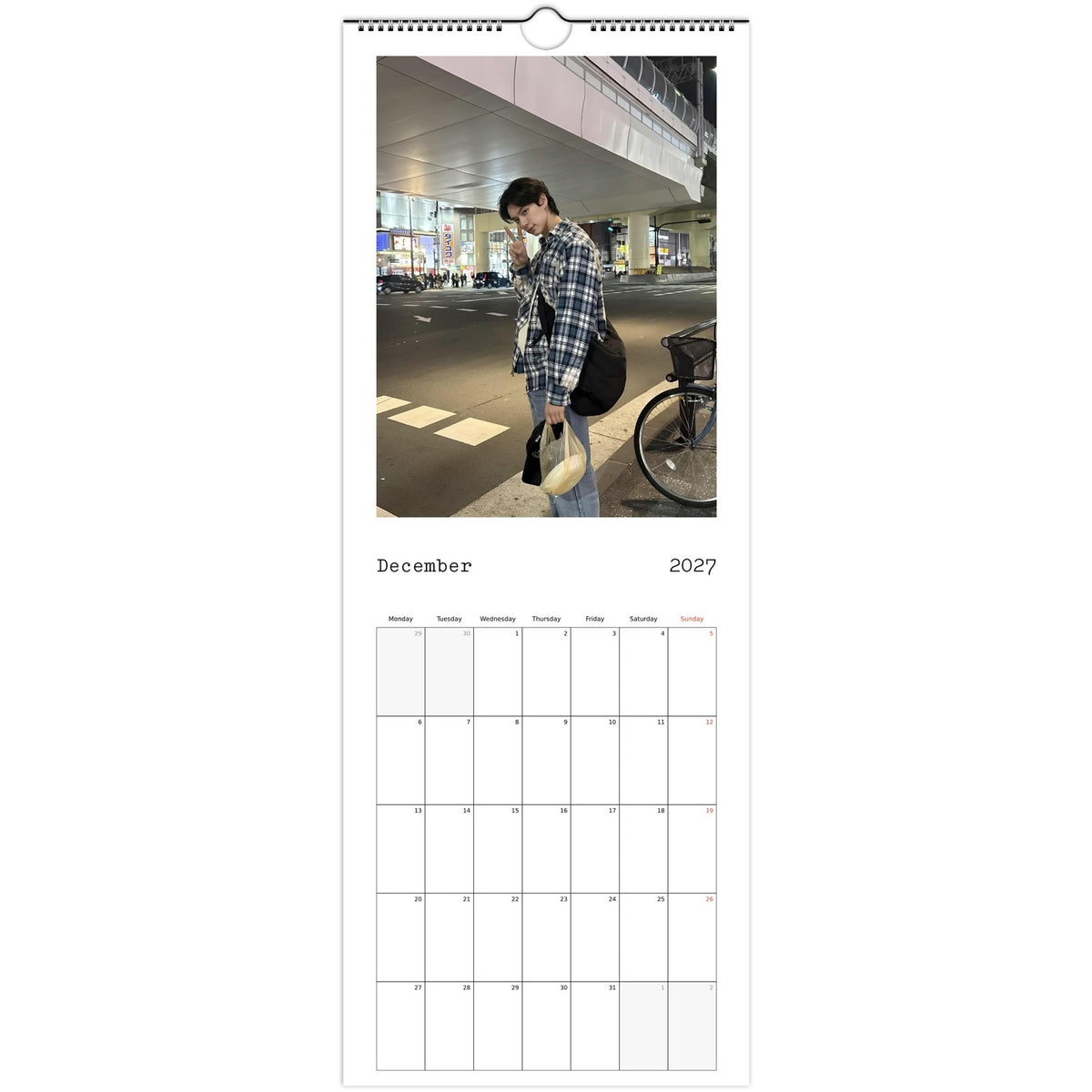 Lee Chae‑min calendar December photo