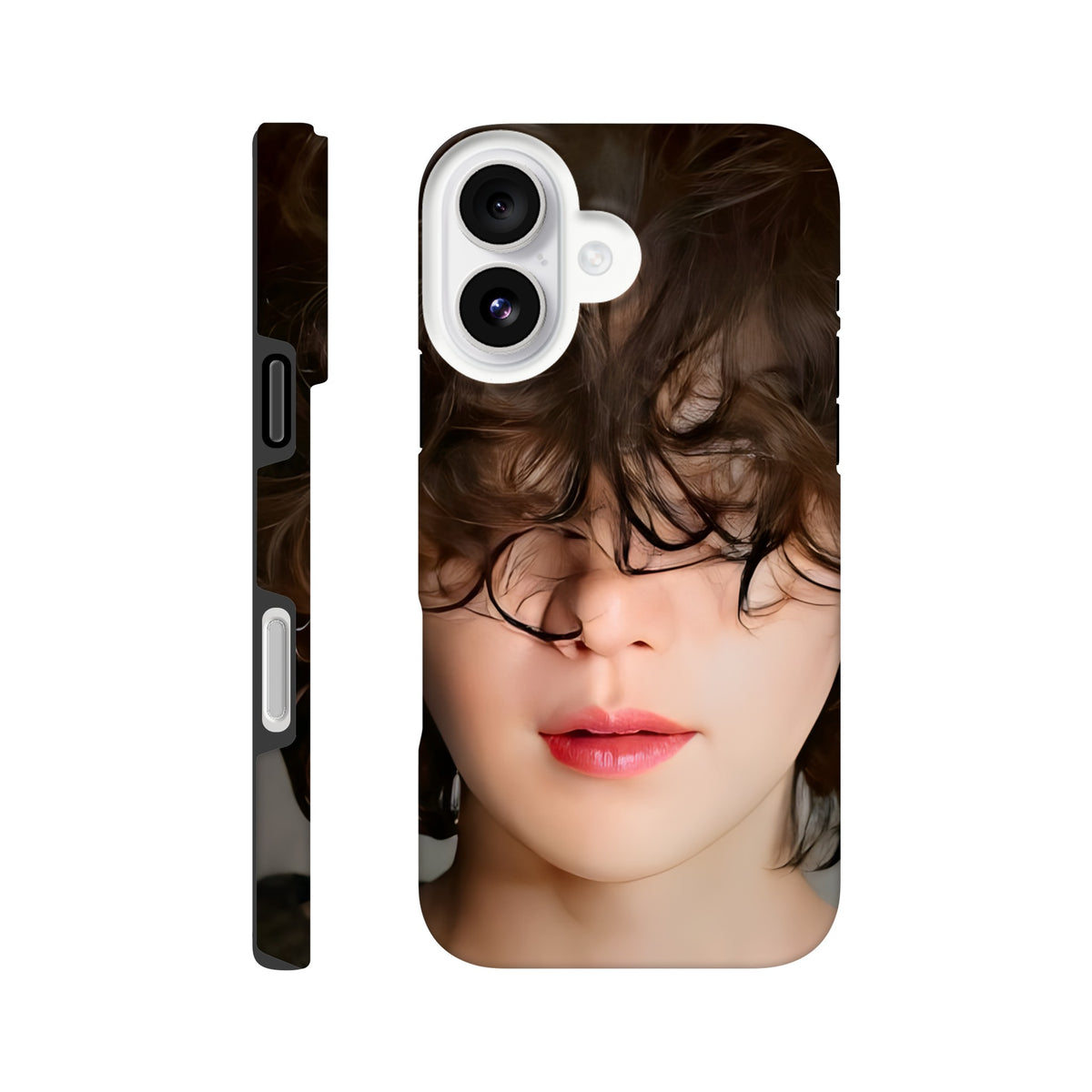 Yoongi iPhone tough case with scratch‑resistant outer shell
