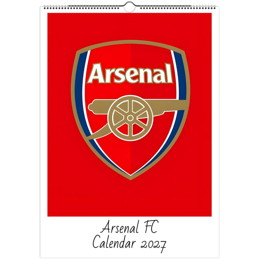 Arsenal Calendar 2027 calendar cover