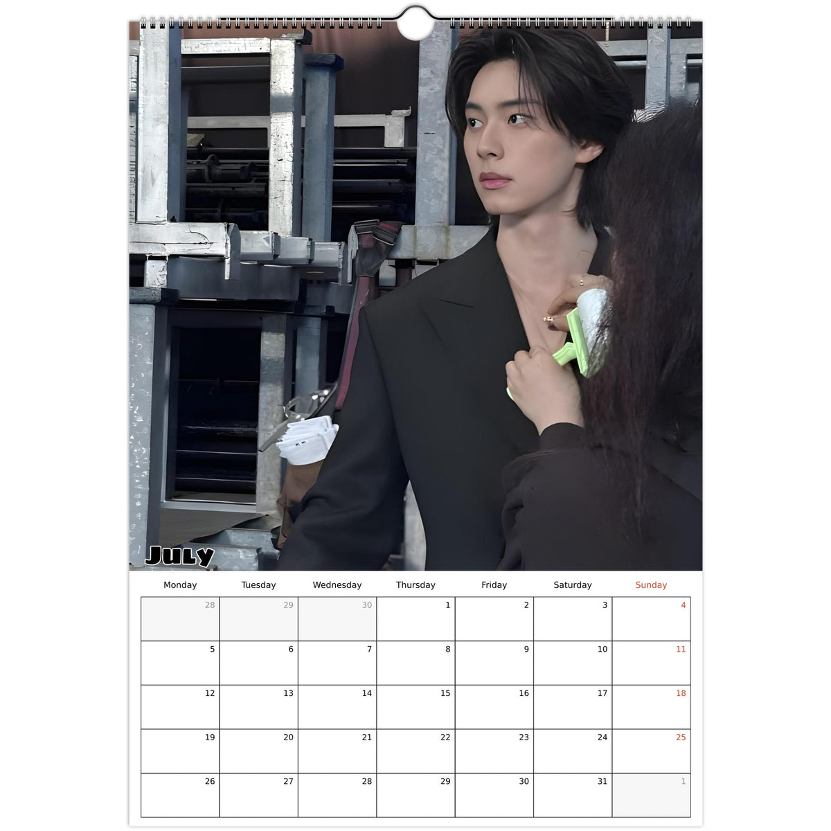 Lee Chae‑min calendar July photo