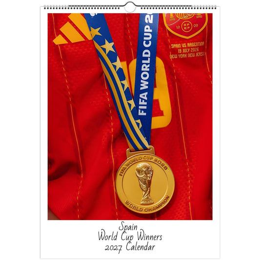 Spain World Cup calendar 2027 cover
