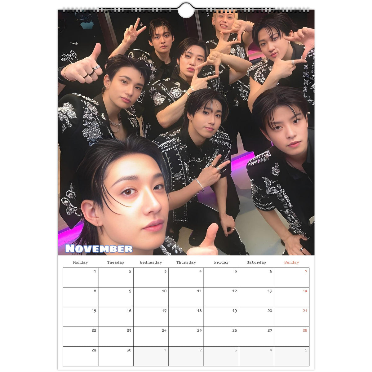 Stray Kids calendar 2027 November photo