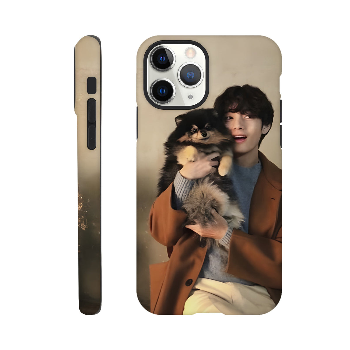BTS V and Yeontan iPhone case with shock‑resistant materials