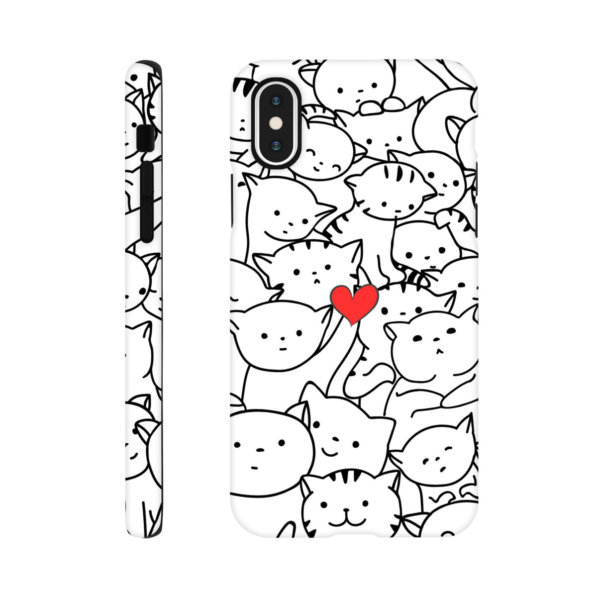 Dual‑layer protective cat iPhone case
