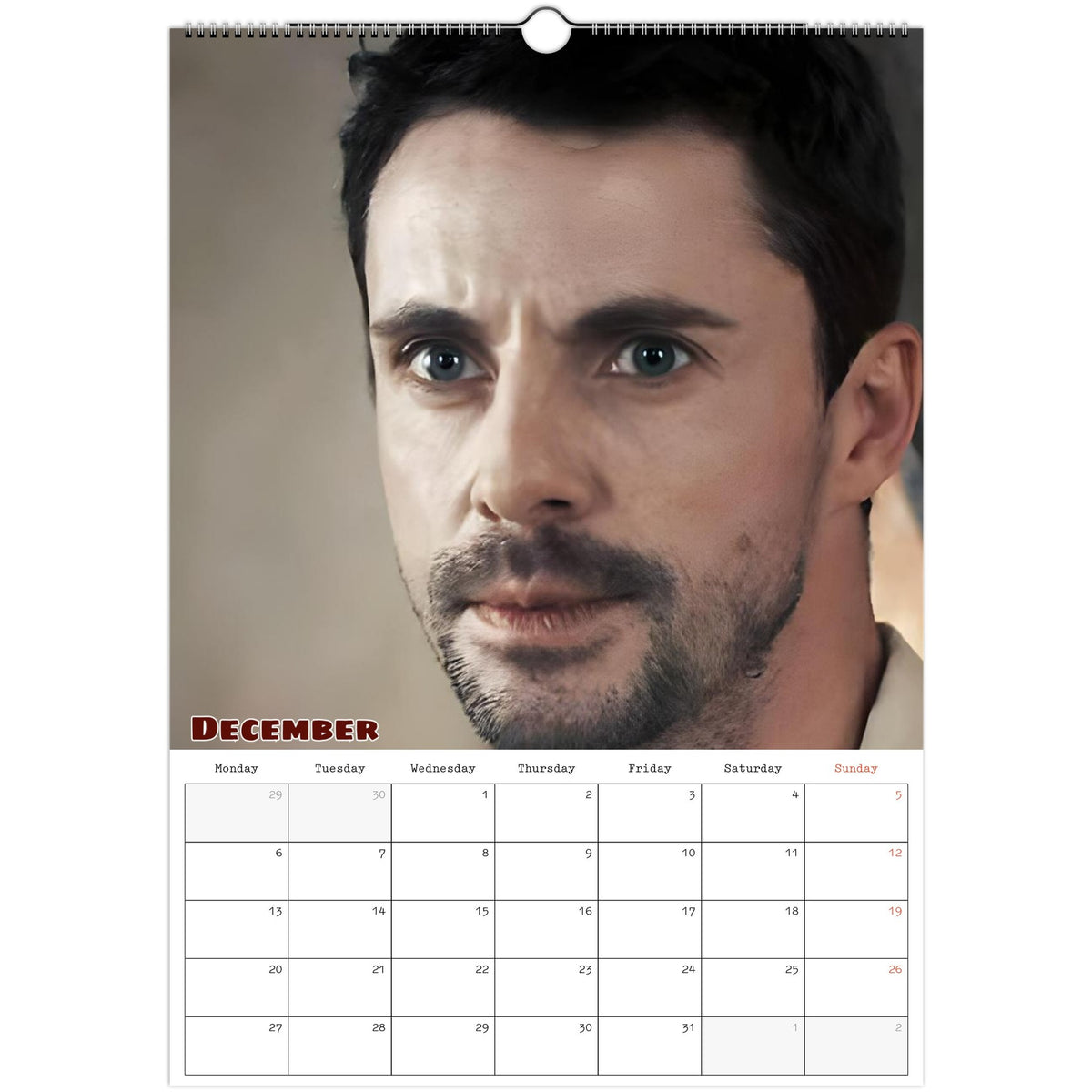 Matthew Goode Calendar 2027 December photo
