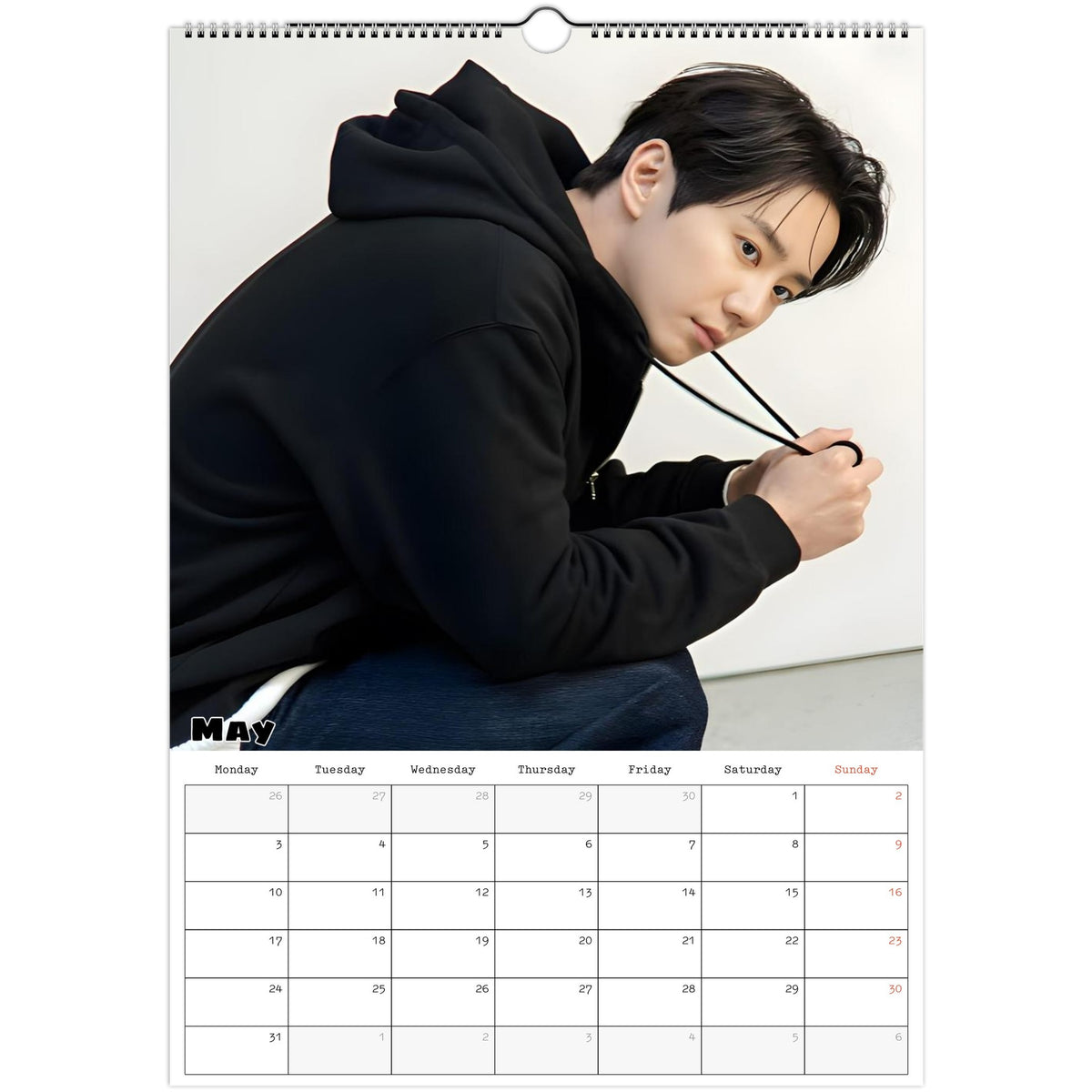 May 2027 page in Lee Jun-young A3 wall calendar