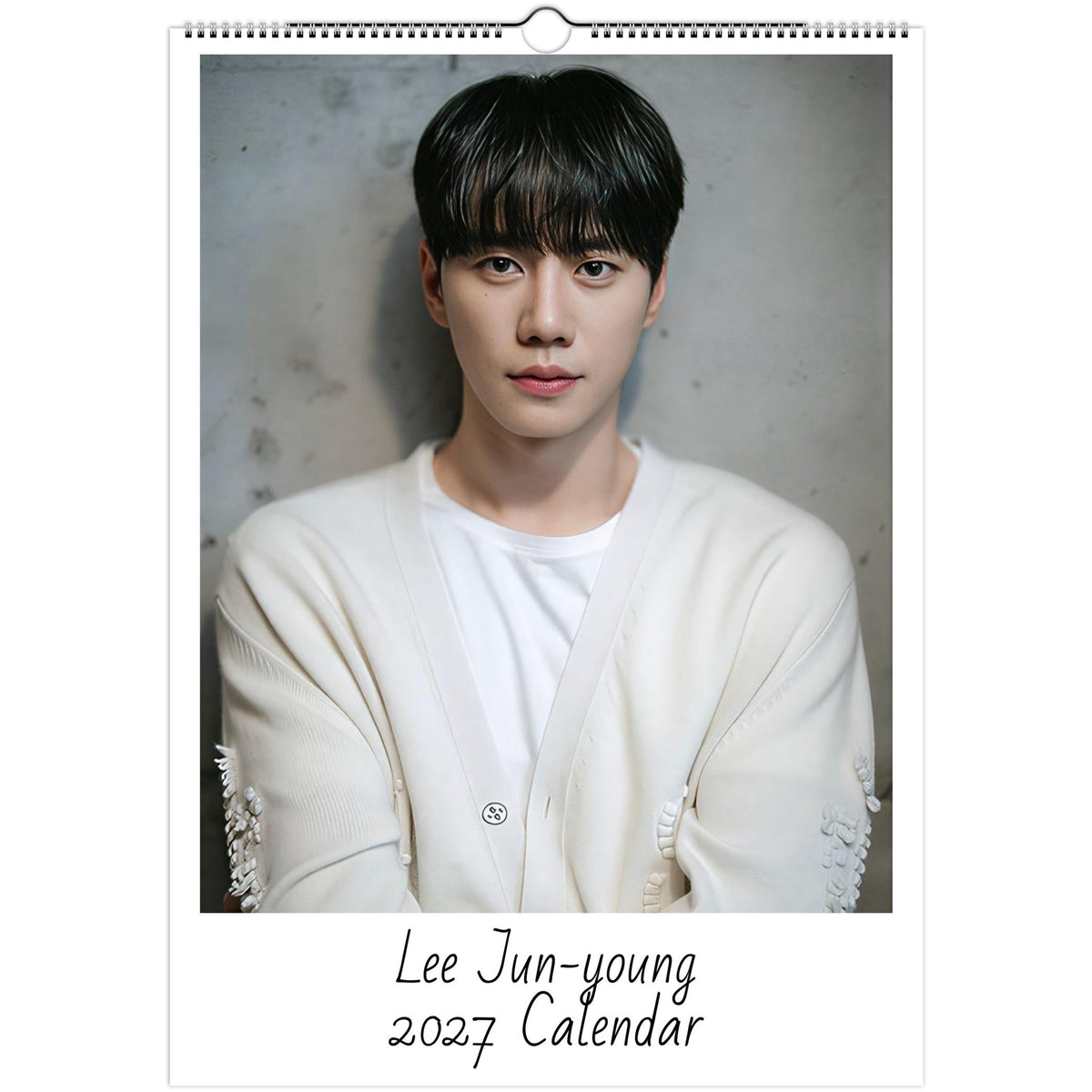 Lee Jun-young 2027 A3 wall calendar cover