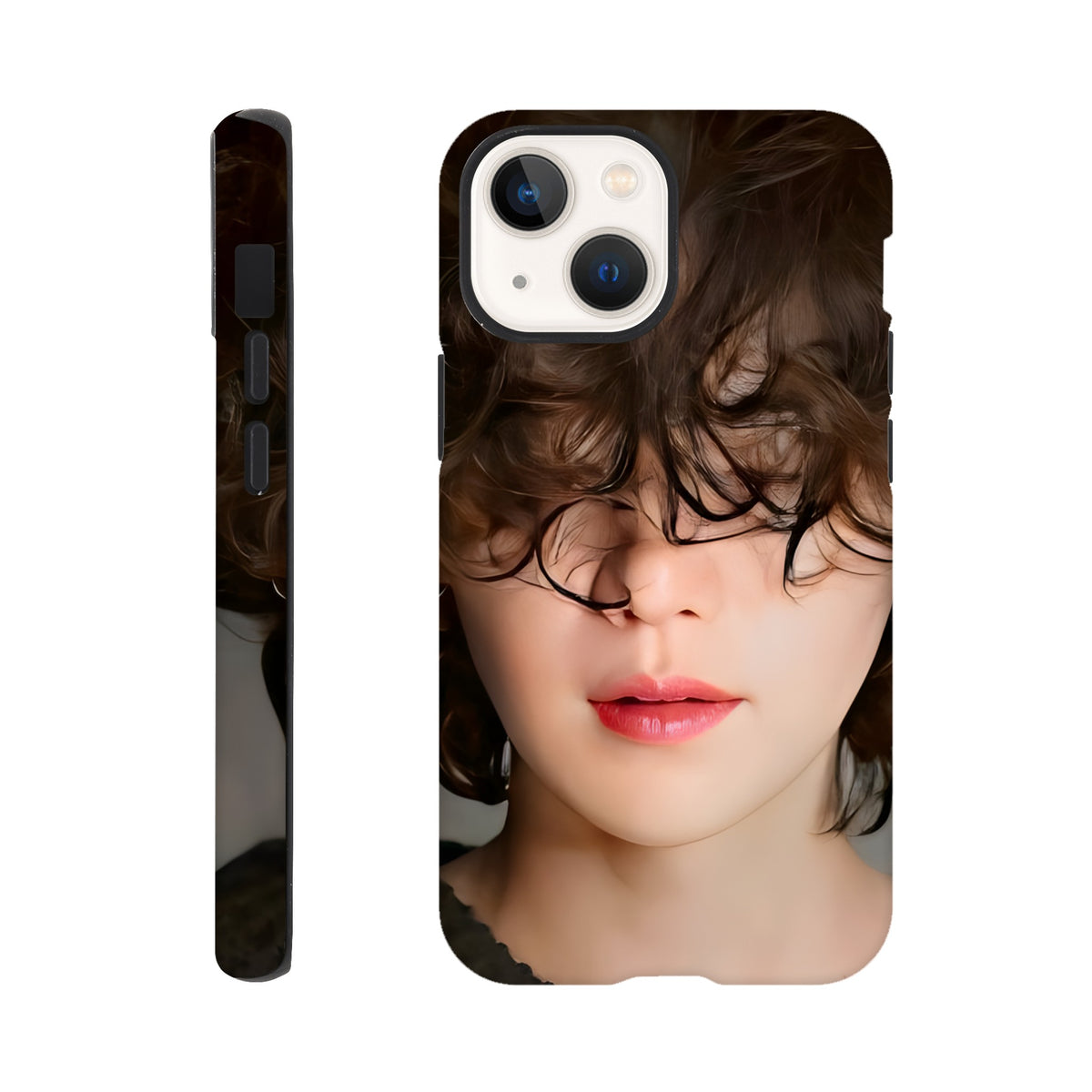 Shock‑absorbing Yoongi iPhone case with impact‑resistant layers