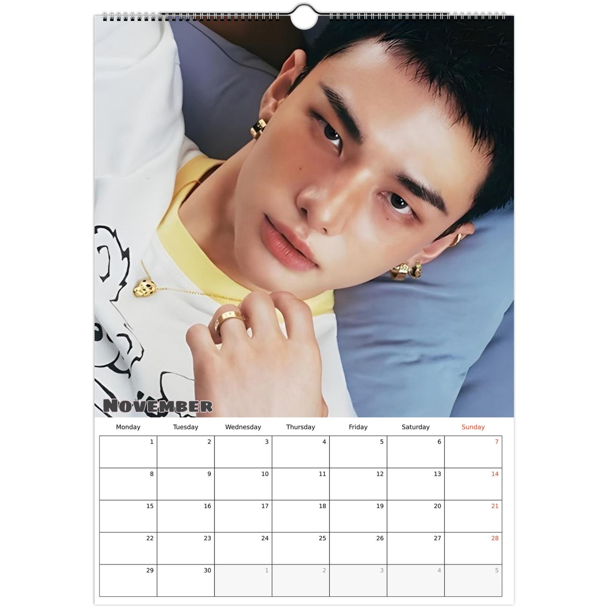 Stray Kids Hyunjin Calendar 2027 November photo