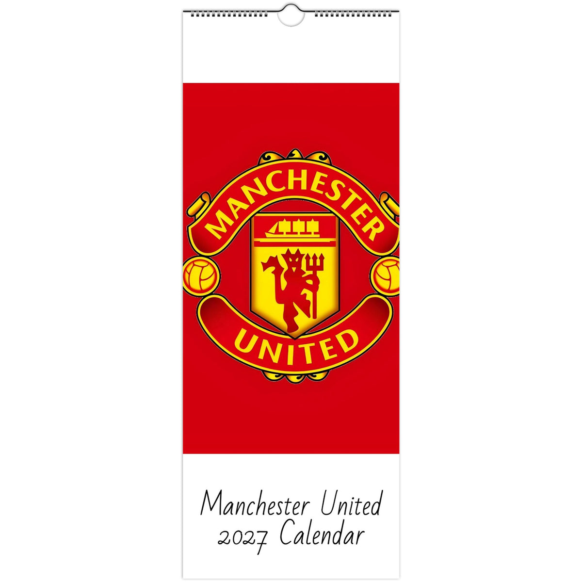 Manchester United 2027 calendar cover 