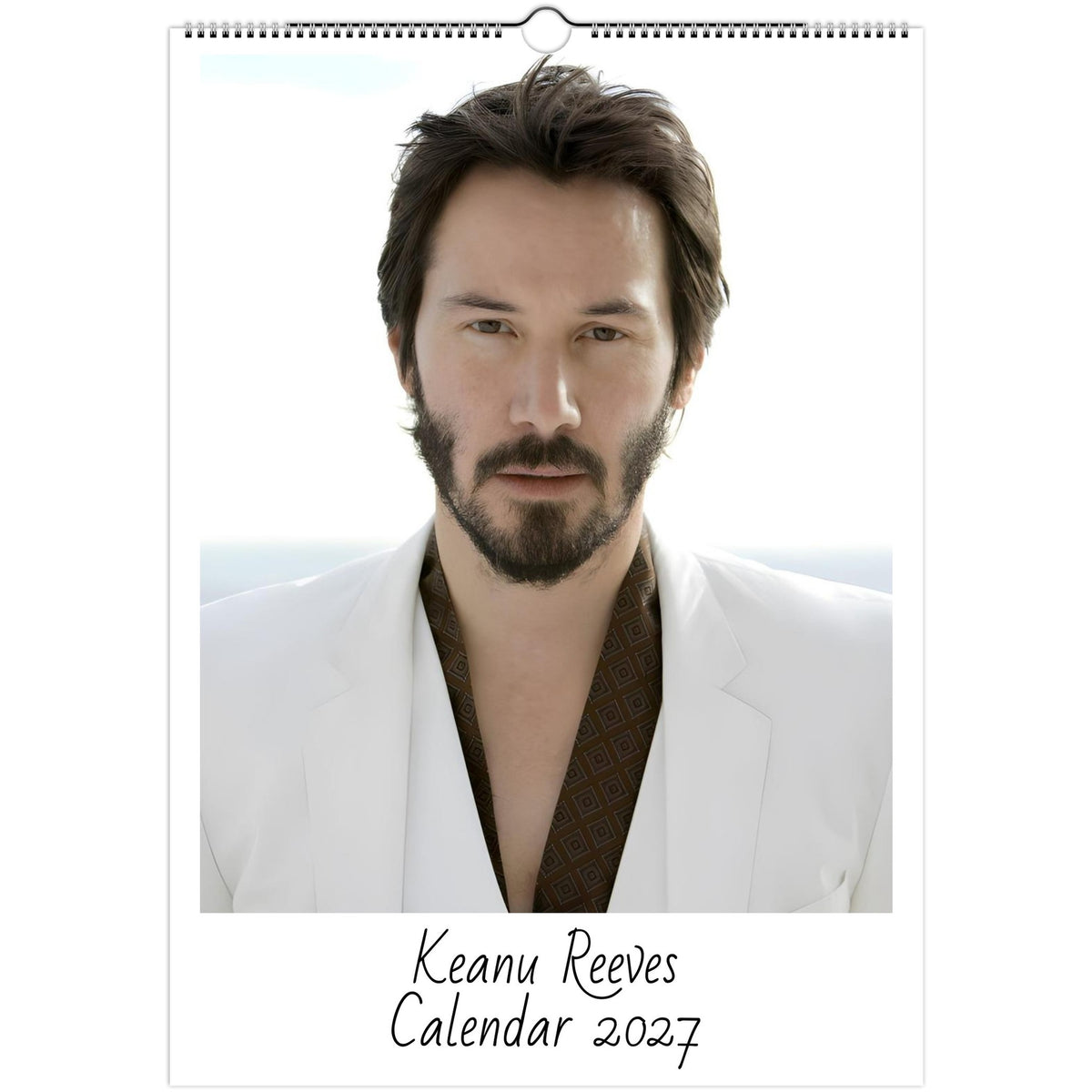 Keanu Reeves 2027 A3 wall calendar cover