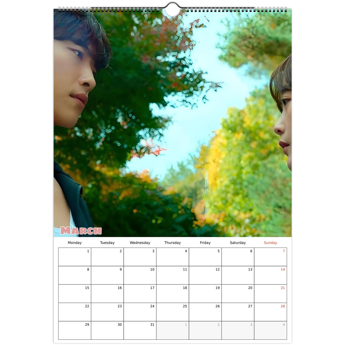 Mr Plankton Calendar 2027 March page
