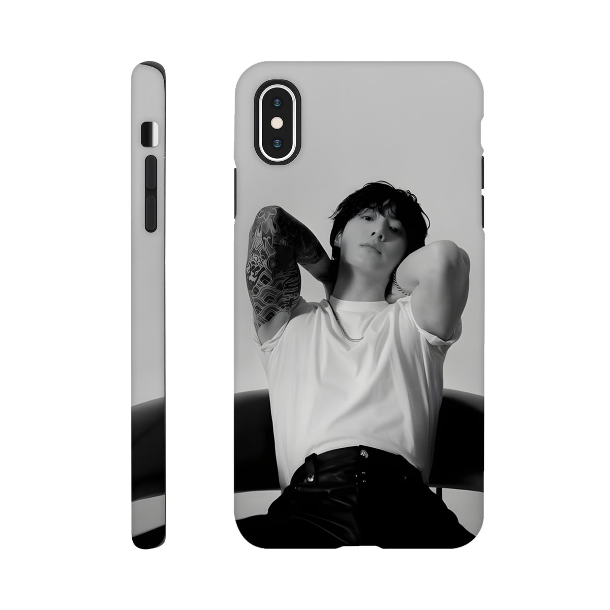 Dual‑layer Jungkook iPhone cover with sleek design