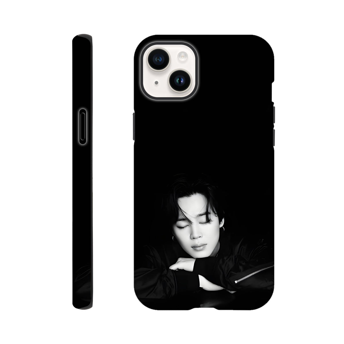 BTS Jimin iPhone case featuring durable shockproof design