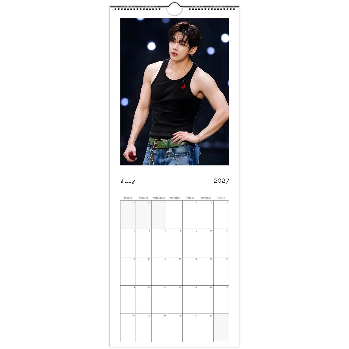 BTS V July ARIRANG Calendar 2027 photo3