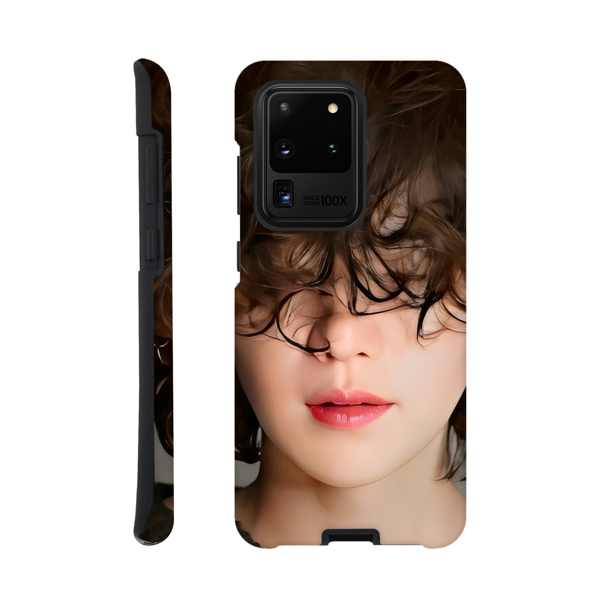 Samsung tough case featuring SUGA BTS artwork