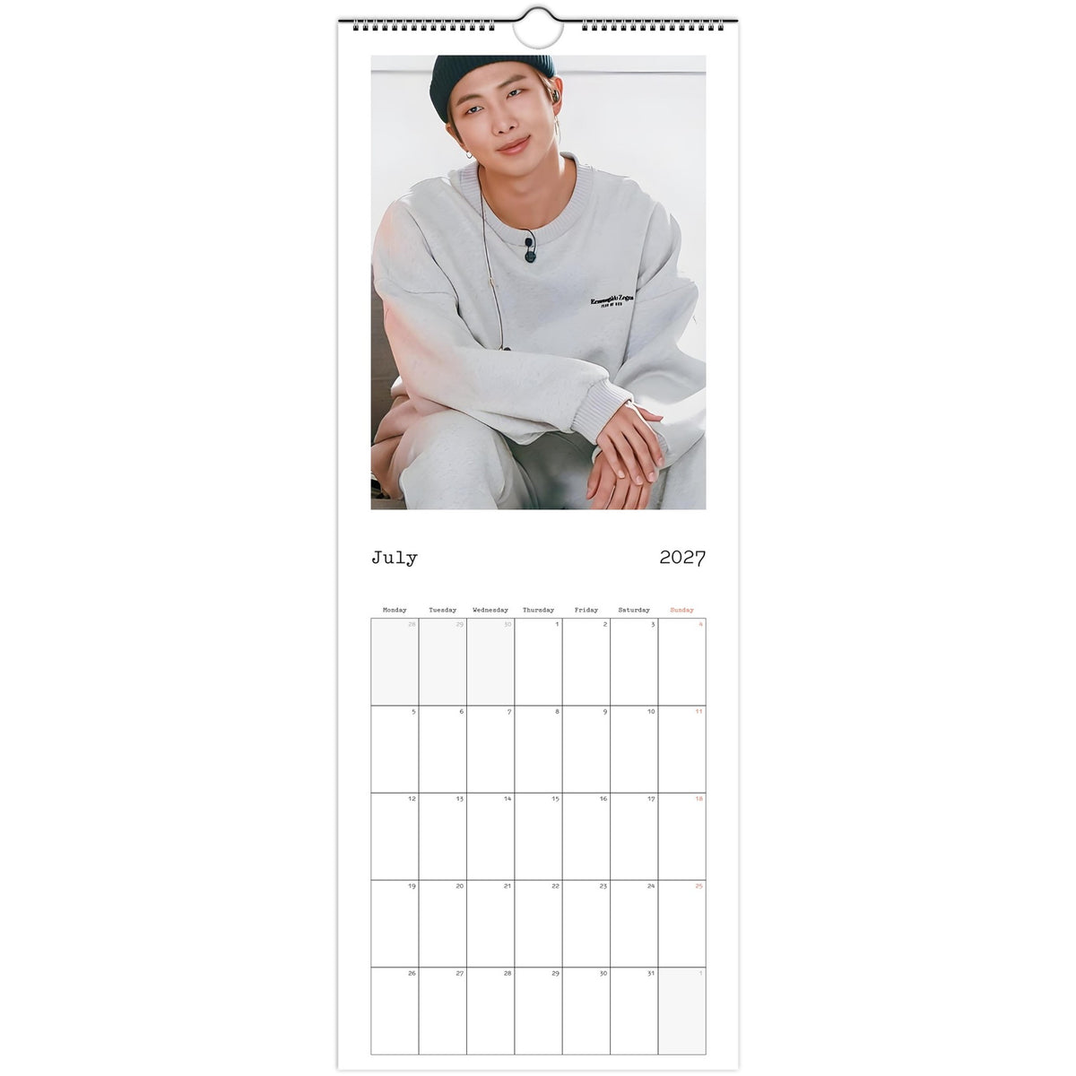 RM Calendar 2027 July photo