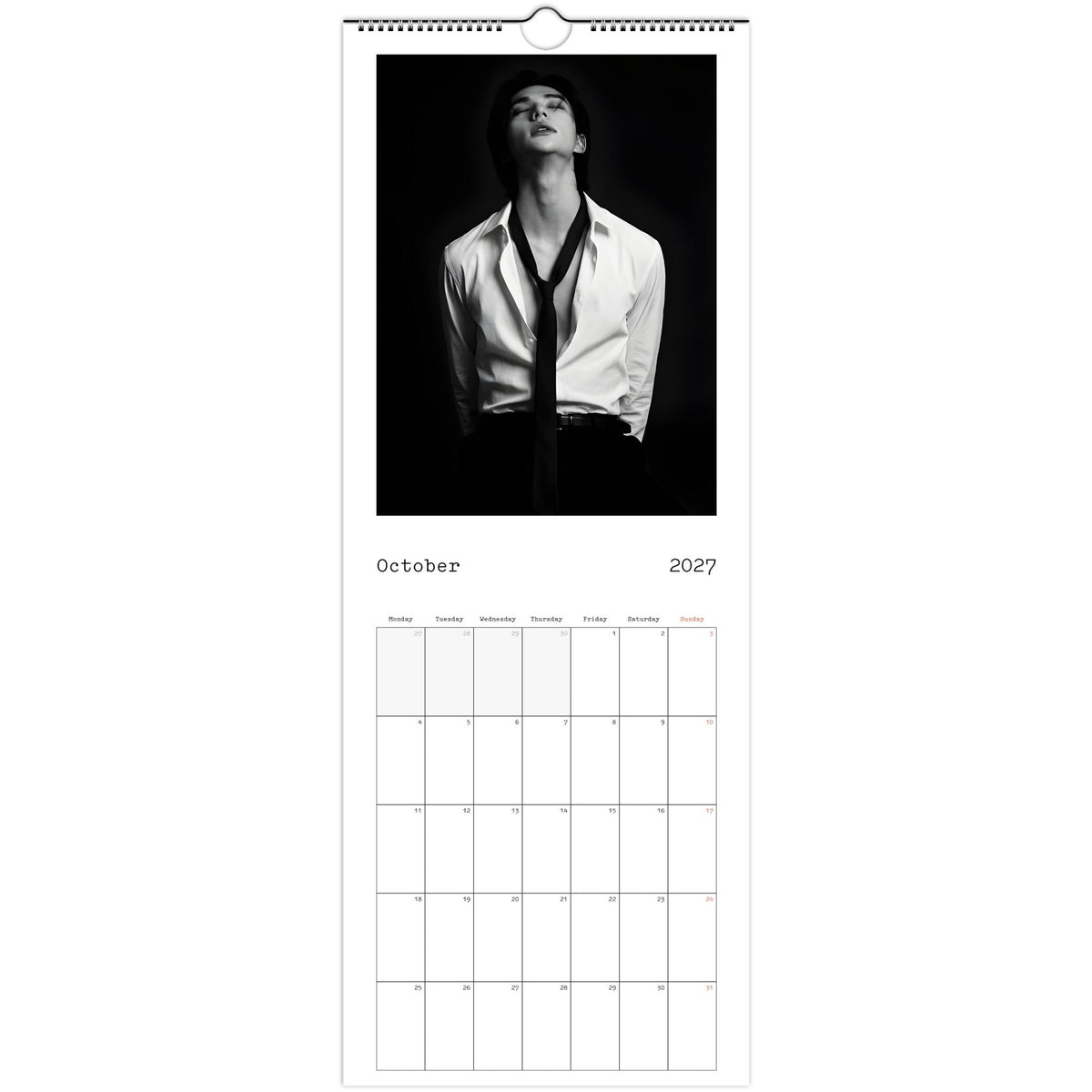 Stray Kids Hyunjin Calendar 2027 October photo