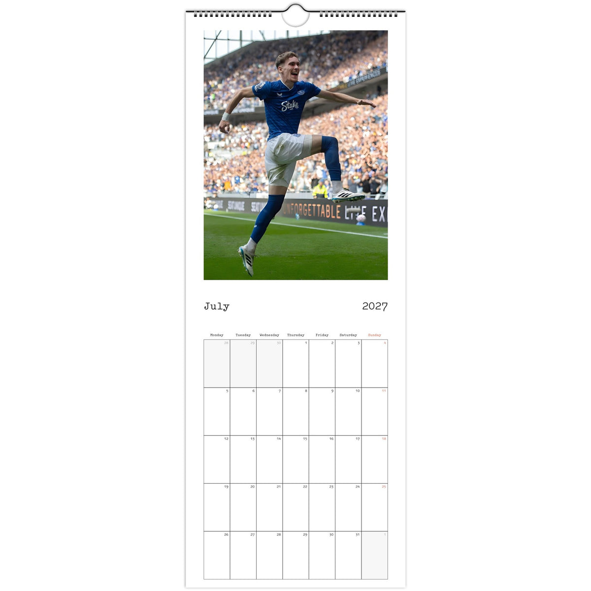 July Everton Calendar photo