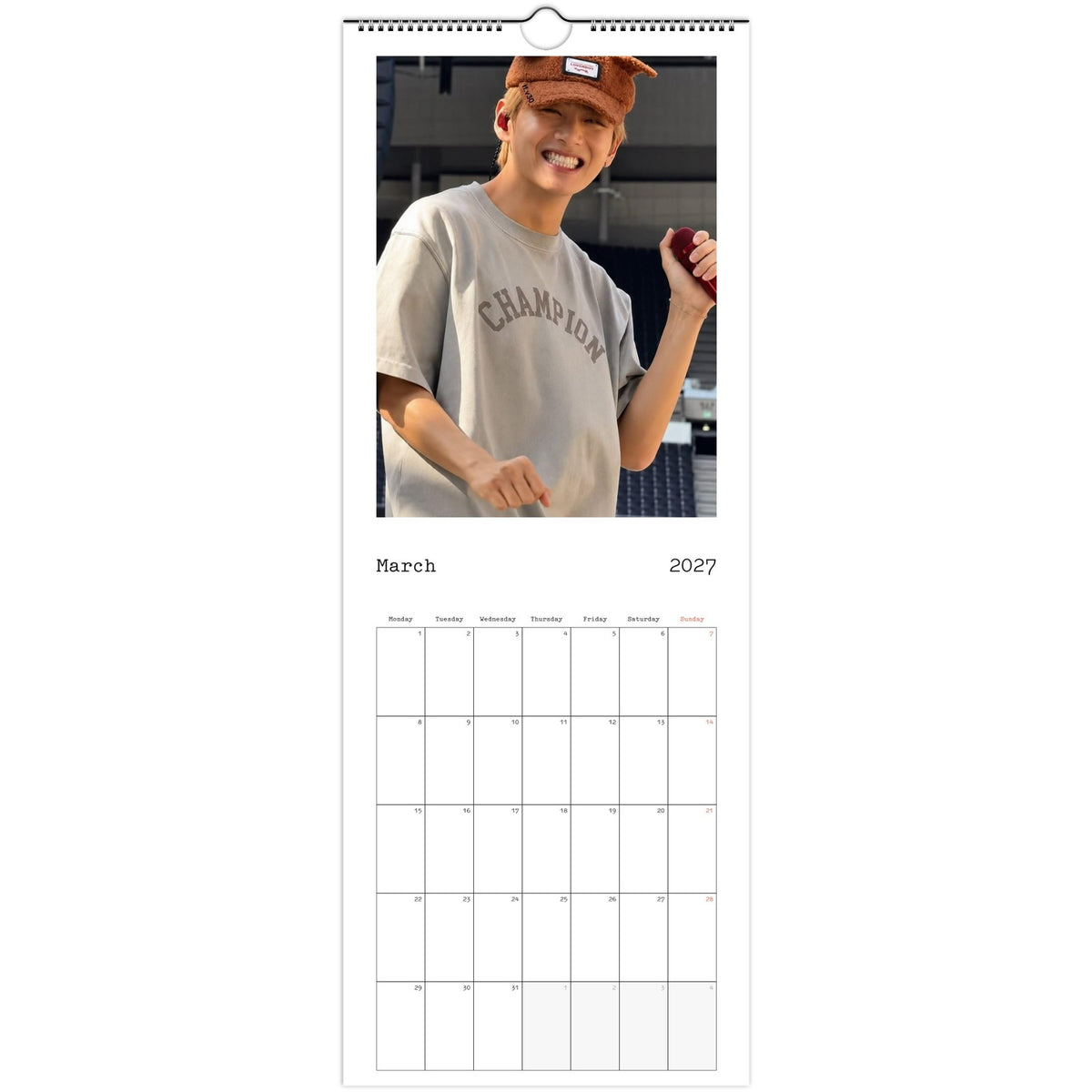 BTS V March ARIRANG Calendar 2027 photo