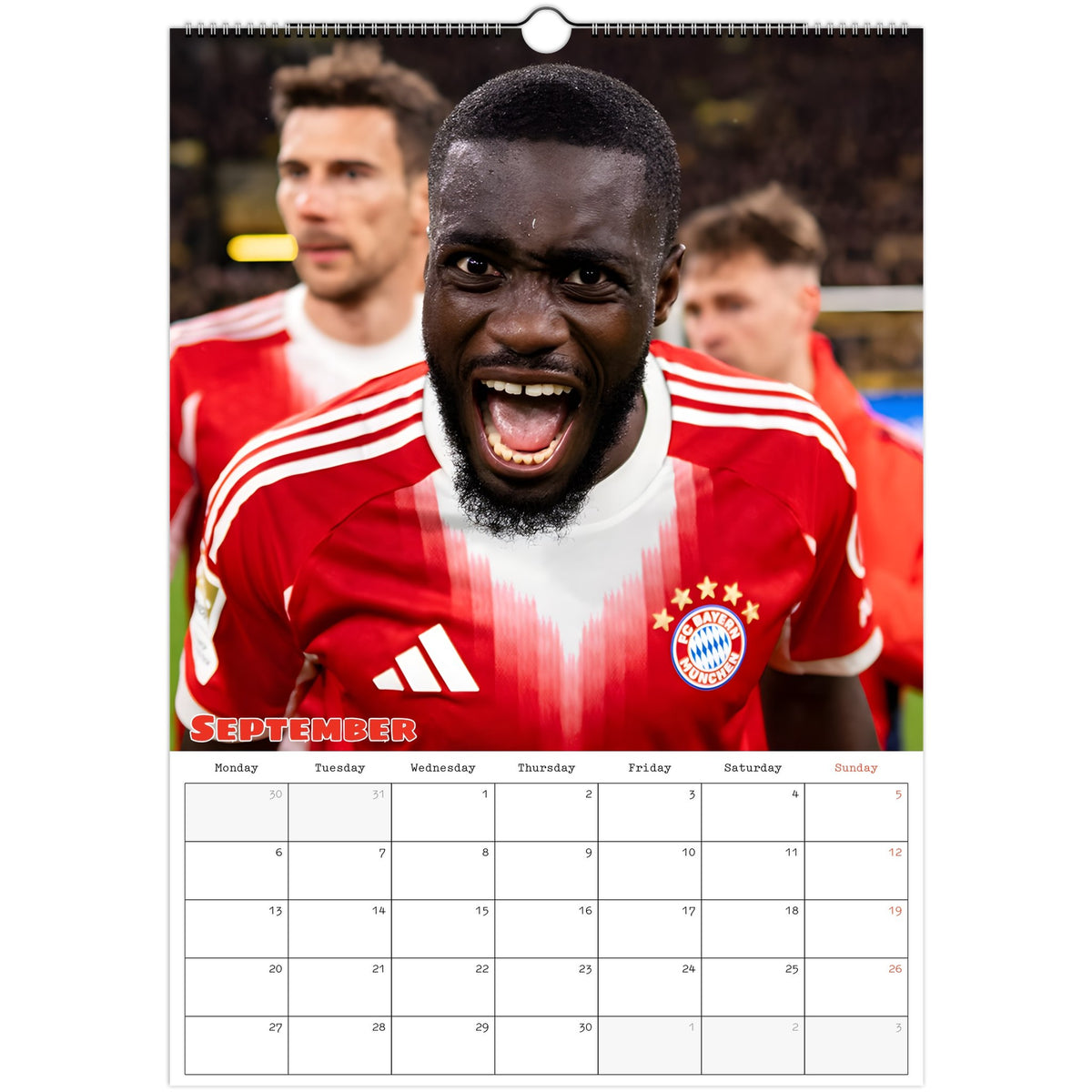 Bayern  Munich Calendar 2027 September photo