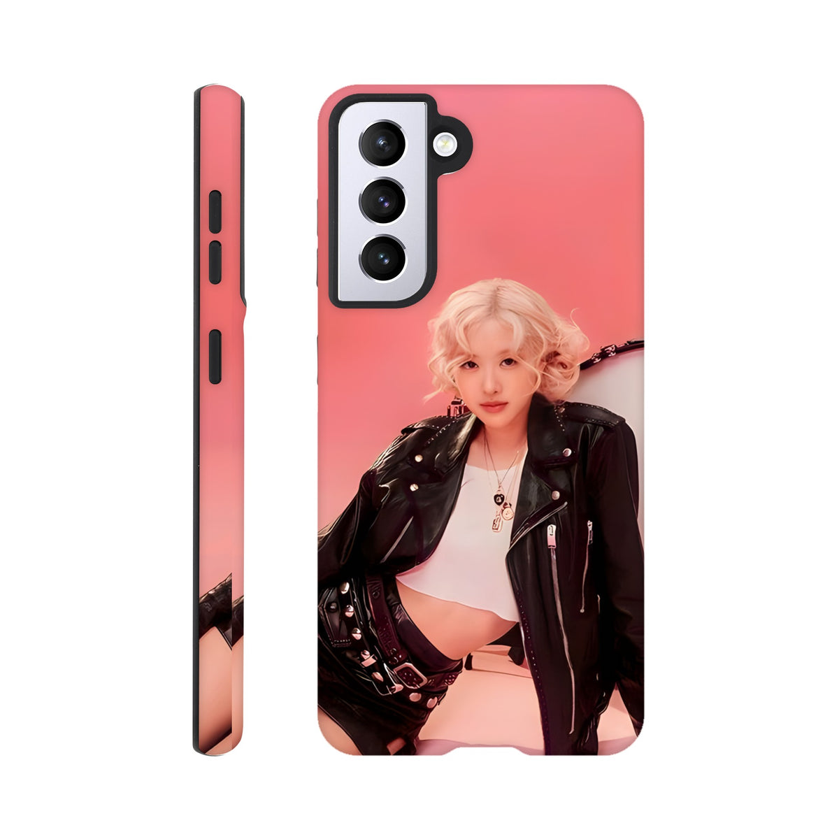 Blackpink Rosé Samsung phone case featuring durable shockproof design