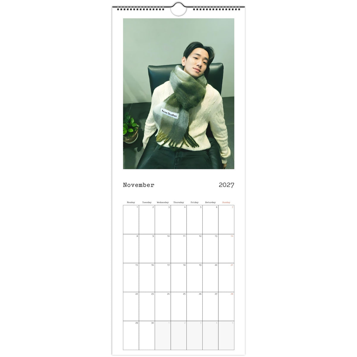 Nam Yoon‑su calendar November photo