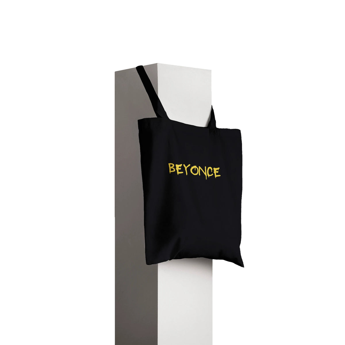 Black cotton tote with Beyoncé Cowboy Carter design