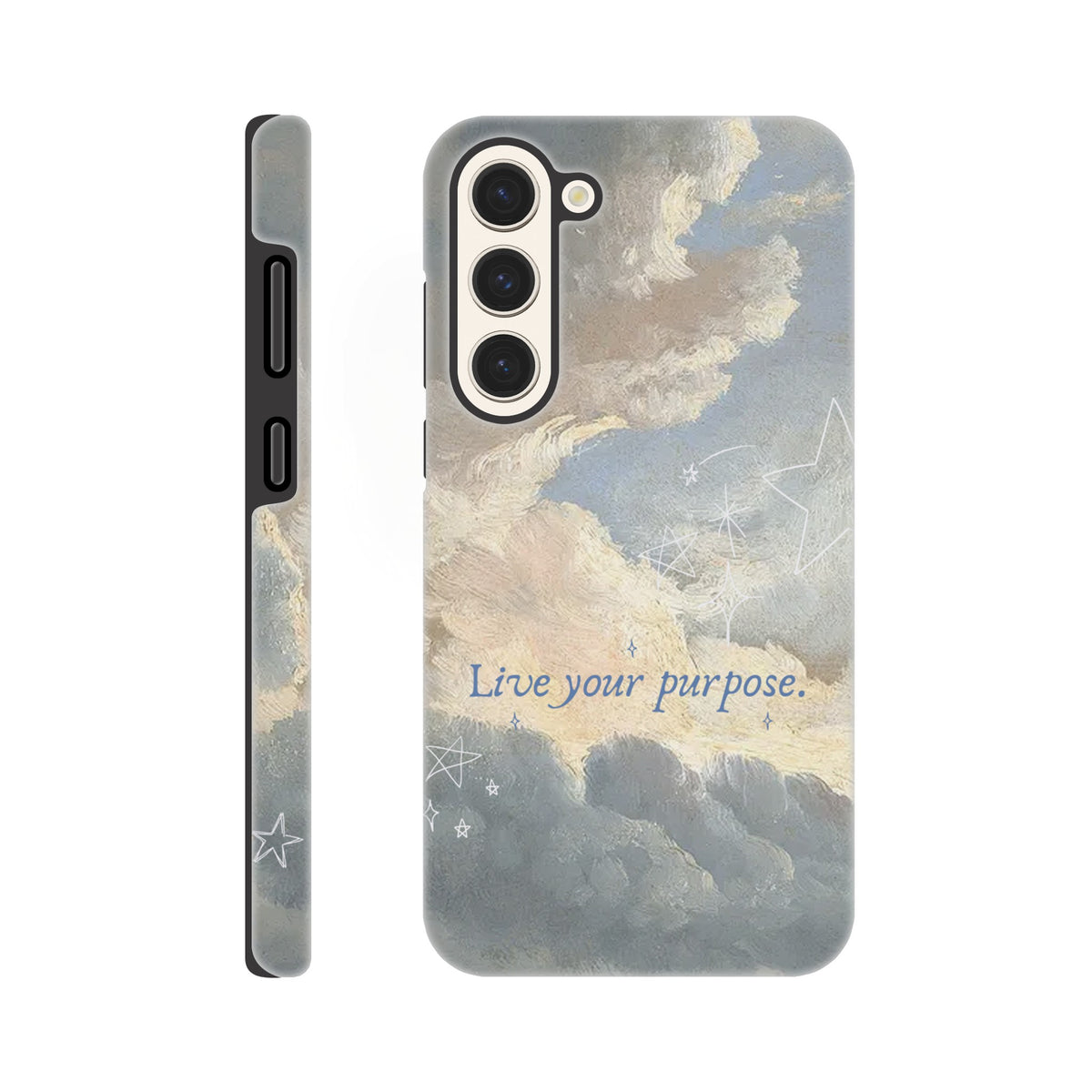 Live Your Purpose Samsung tough phone case with dual‑layer protection