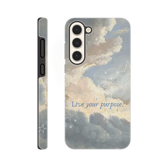 Live Your Purpose Samsung tough phone case with dual‑layer protection