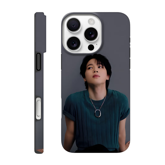 BTS Jimin iPhone tough case with dual‑layer protection