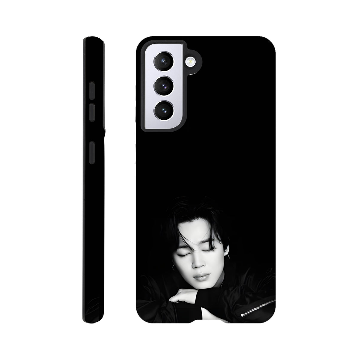 BTS Jimin Samsung phone case with tough hard‑shell exterior