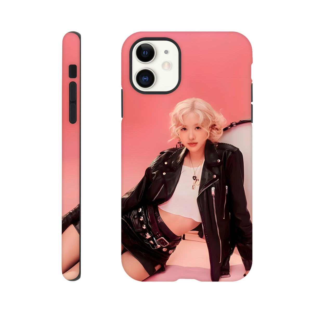 Protective iPhone case with Rosé K‑pop artwork