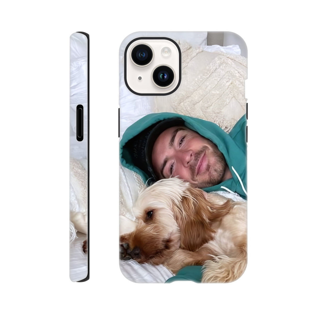 Football themed iPhone case with Jack Grealish boyfriend photo style