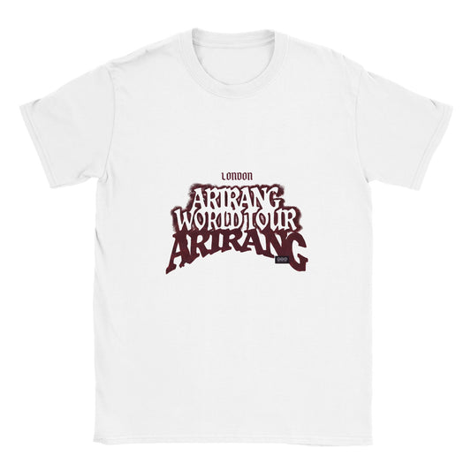 White BTS Arirang 2026 London 26 t‑shirt