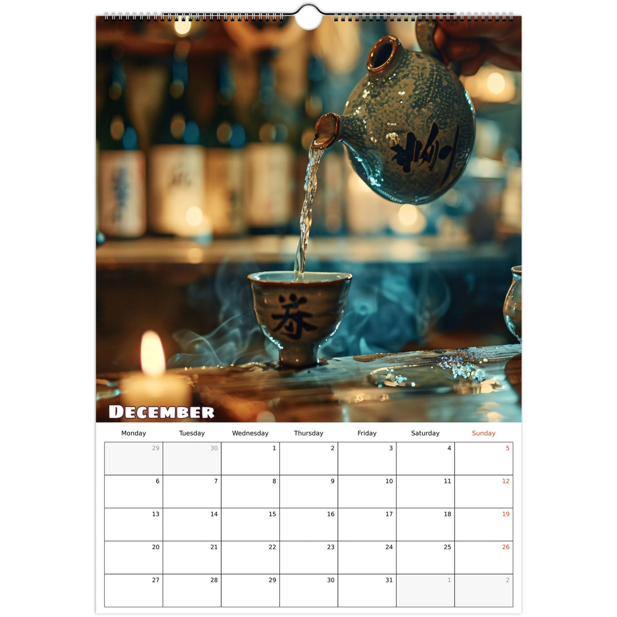 Tea Lovers Calendar 2027 December photo