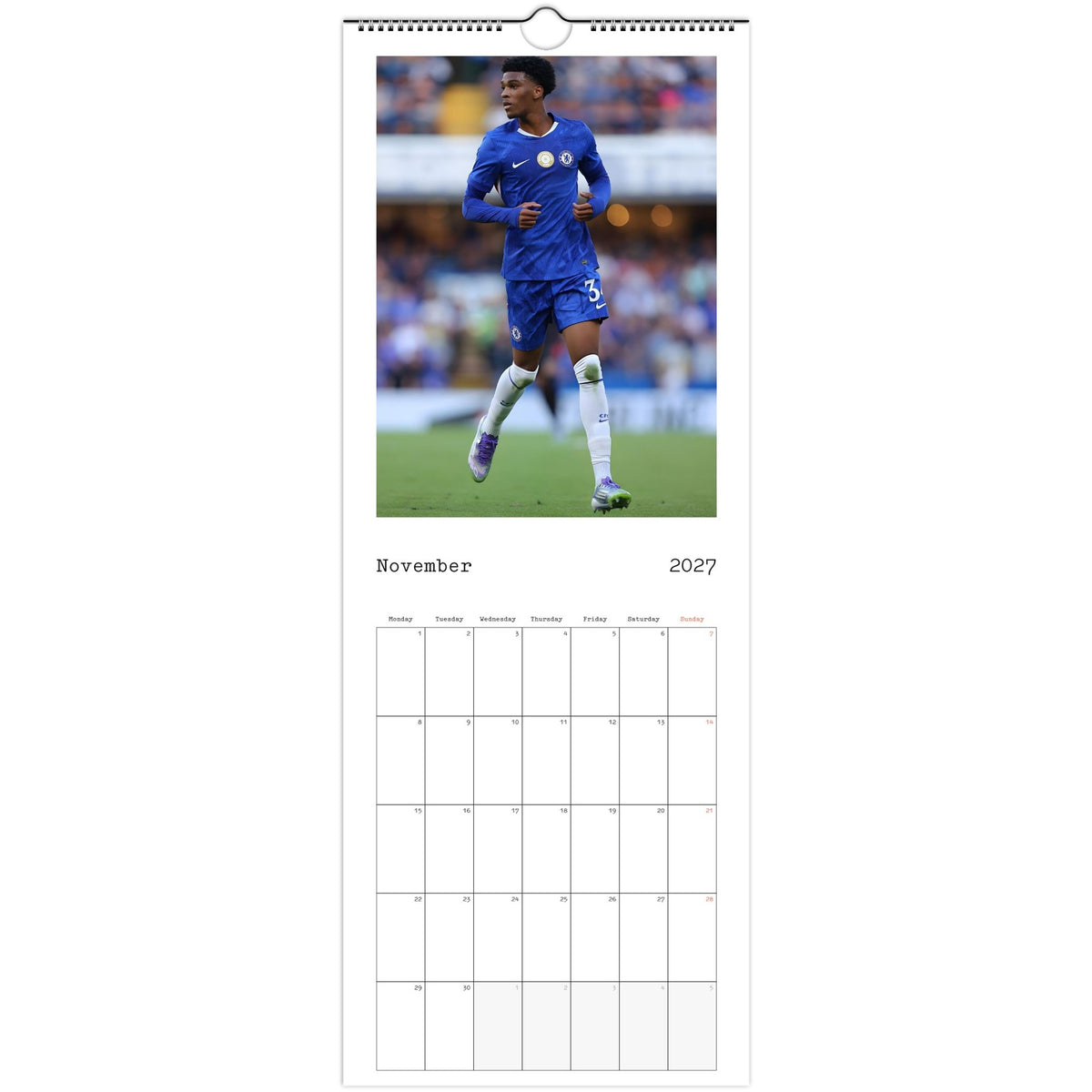 Chelsea Calendar 2027 November photo