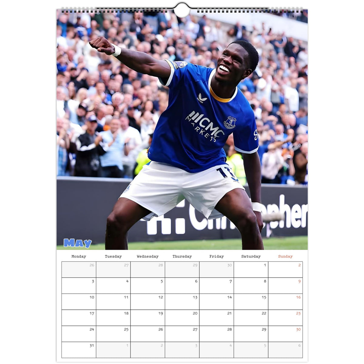 May Everton Calendar photo