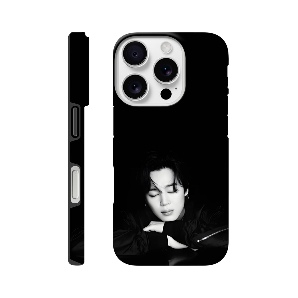 Jimin iPhone tough case with dual‑layer protection