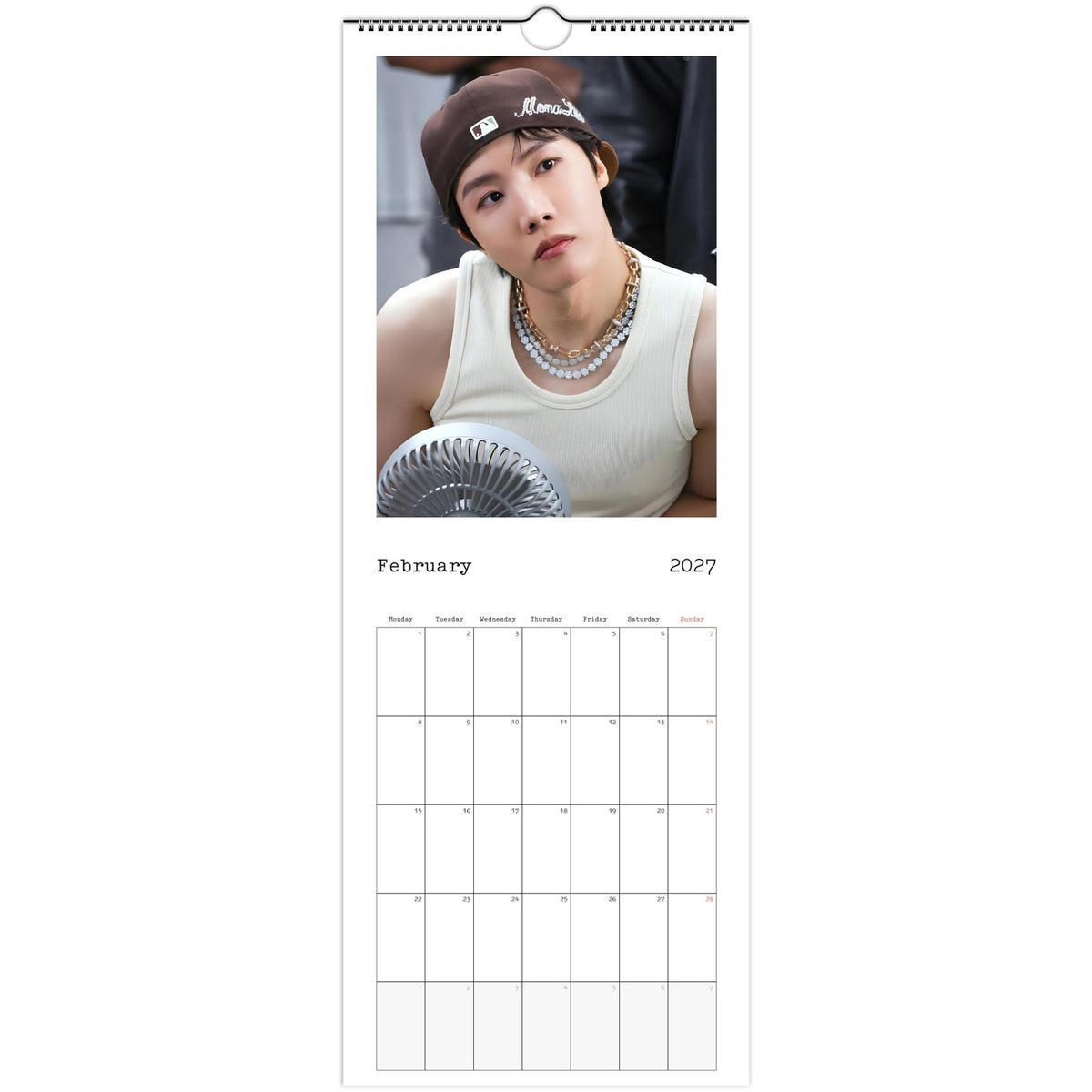 BTS J‑Hope Calendar February portrait
